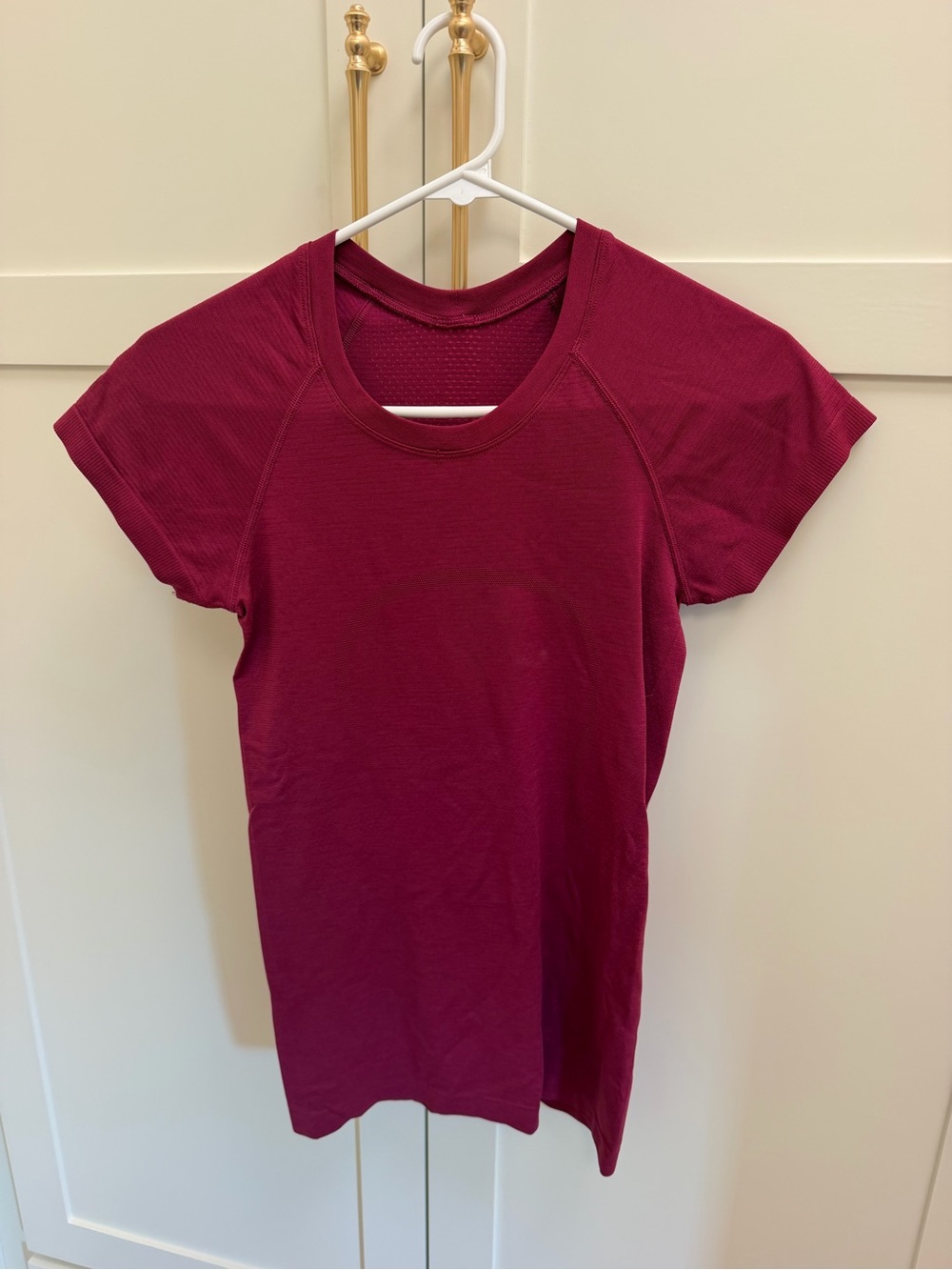 lululemon athletica Short Sleeve Crew Tee in Berry